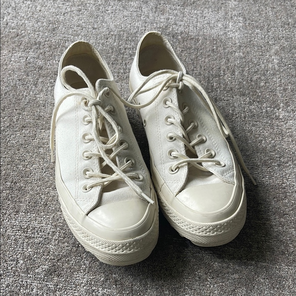 Converse Off-White Canvas Sneakers